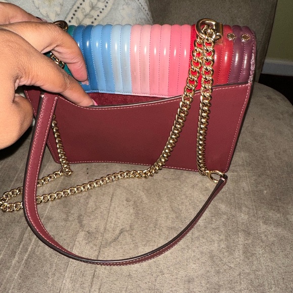 Coach Crossbody with Rainbow Linear Quilting - Picture 2 of 7